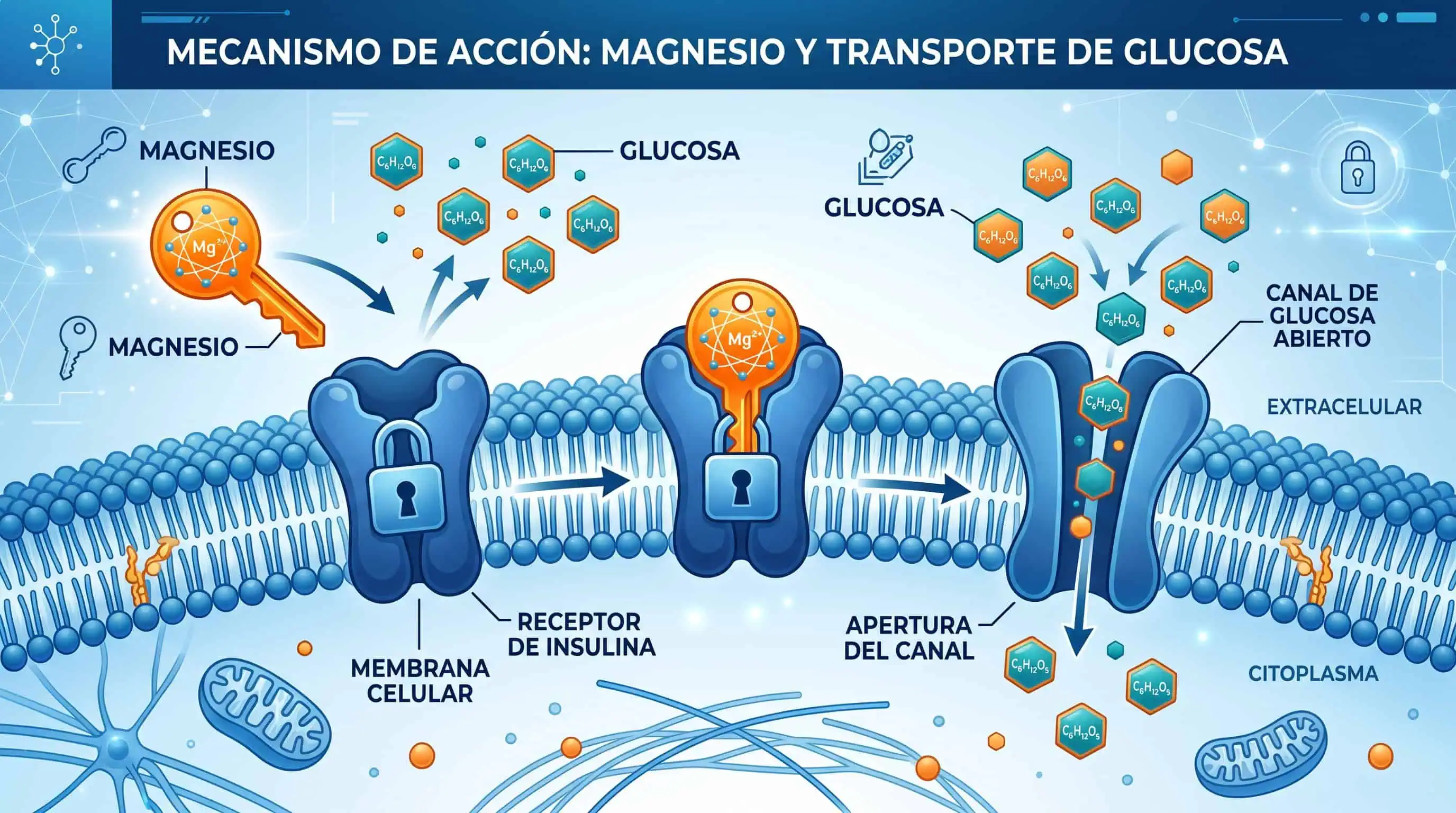 Gráfico camino de la glucosa